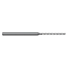 4.495 mm Dia. × 6 mm Shank × 30 mm Flute Length × 75 mm OAL, 5xD, 130°, TiB2, 3xD Flute, Round Solid Carbide Drill - Exact Industrial Supply
