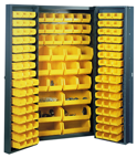 38 x 24 x 72'' (132 Bins Included) - Bin Storage Cabinet - USA Tool & Supply