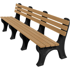 Bench Economy Backed 96 Bk Leg Cedar Seat - Exact Industrial Supply