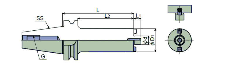 BT50 - FMA47.625-75 Shell Mill Holder - USA Tool & Supply