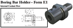 VDI Boring Bar Holder - Form E1 (Internal Coolant Flow) - Part #: CNC86 51.6032 - USA Tool & Supply