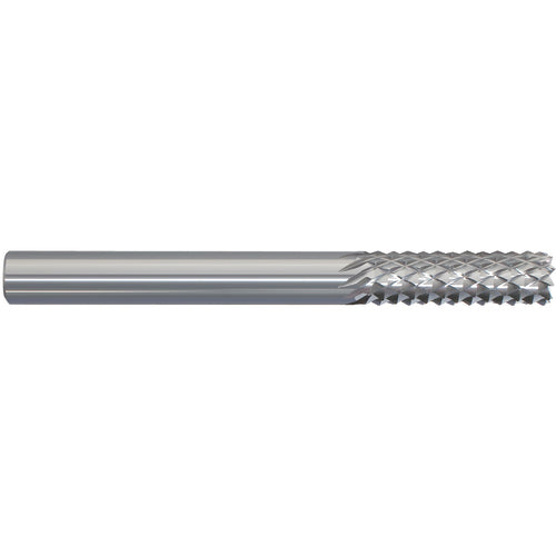 ‎1/16 × 3/16 × 1/8 × 1-1/2 Solid Carbide Router - Burr End Cut - USA Tool & Supply