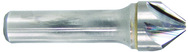 1/2" Size-3/8" Shank-90°-Carbide 6 Flute Chatterless Countersink - USA Tool & Supply
