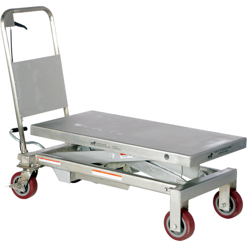 Ss Single Scissor Cart 1.75K 20 × 39.5 - Exact Industrial Supply