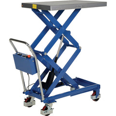 Linear Scissor Cart 400lb 23.625 × 35.5 - Exact Industrial Supply