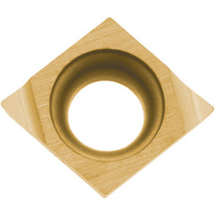 CCET 110902 F PV710, 0.004″ Corner Radius, 0.055″ Thick, 0.138″ Inscribed Circle, TiCN (MEGACOAT NANO), 80 Degree Diamond, Turning Indexable Insert