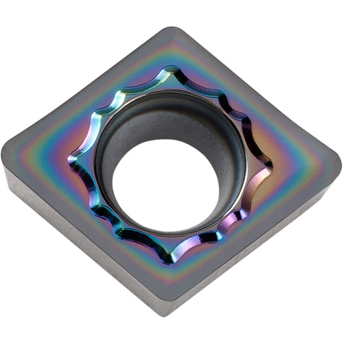 CCGT 3252 AH PDL025, 1/32″ Corner Radius, 5/32″ Thick, 3/8″ Inscribed Circle, C, Diamond, Turning Indexable Insert - Exact Industrial Supply