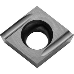 CCGT 3251 U TN610, 1/64″ Corner Radius, 5/32″ Thick, 3/8″ Inscribed Circle, TiCN, 80 Degree Diamond, Turning Indexable Insert