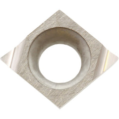 CCGT 14111 F PV7010, 1/64″ Corner Radius, 0.0709″ Thick, 0.1693″ Inscribed Circle, TiCN (MEGACOAT), Diamond, Turning Indexable Insert - Exact Industrial Supply