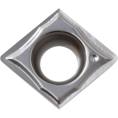 CCGT 32505 MFP-GQ PR1535, 0.0079″ Corner Radius, 5/32″ Thick, 3/8″ Inscribed Circle, MEGACOAT NANO, Diamond, Turning Indexable Insert - Exact Industrial Supply