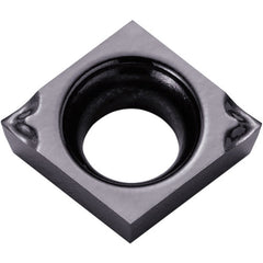 CCGT 110902 CF PR1725, 0.004″ Corner Radius, 0.055″ Thick, 0.138″ Inscribed Circle, MEGACOAT NANO PLUS, 80 Degree Diamond, Turning Indexable Insert