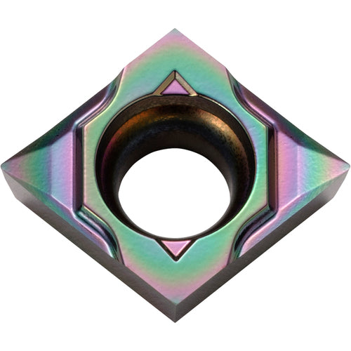 CCGT 21502 CK PDL010, 0.004″ Corner Radius, 3/32″ Thick, 1/4″ Inscribed Circle, C, 80 Degree Diamond, Turning Indexable Insert