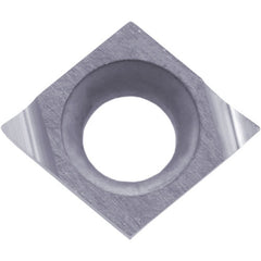 CCGT 110902 F PR1225, 0.004″ Corner Radius, 0.055″ Thick, 0.138″ Inscribed Circle, MEGACOAT, 80 Degree Diamond, Turning Indexable Insert