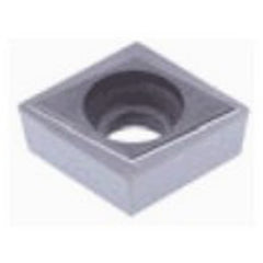CCGT 32.51 MAU NT9125, 0.016″ Corner Radius, 0.156″ Thick, 3/8″ Inscribed Circle, Uncoated, Diamond, Turning Indexable Insert - USA Tool & Supply