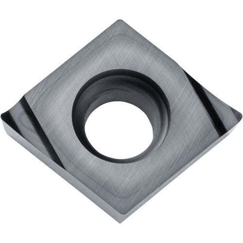 CCGT 432 A3 KW10, 1/32″ Corner Radius, 3/16″ Thick, 1/2″ Inscribed Circle, WC/Co, 80 Degree Diamond, Turning Indexable Insert
