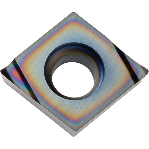 CCGT 3251 A3 PDL010, 1/64″ Corner Radius, 5/32″ Thick, 3/8″ Inscribed Circle, C, 80 Degree Diamond, Turning Indexable Insert