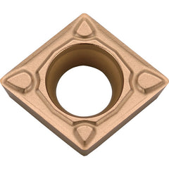 CCMT 3252 MQ CA6515, 1/32″ Corner Radius, 5/32″ Thick, 3/8″ Inscribed Circle, TiCnulll2O3/TiN, Diamond, Turning Indexable Insert - Exact Industrial Supply