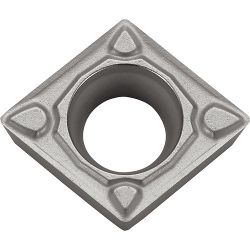 CCMT 3252 MQ PR005S, 1/32″ Corner Radius, 5/32″ Thick, 3/8″ Inscribed Circle, MEGACOAT HARD, 80 Degree Diamond, Turning Indexable Insert