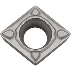 CCMT 3252 MQ PR005S, 1/32″ Corner Radius, 5/32″ Thick, 3/8″ Inscribed Circle, MEGACOAT HARD, 80 Degree Diamond, Turning Indexable Insert
