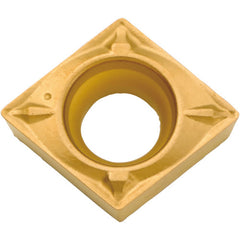 CCMT 2151 WP PV710, 1/64″ Corner Radius, 3/32″ Thick, 1/4″ Inscribed Circle, TiCN (MEGACOAT NANO), 80 Degree Diamond, Turning Indexable Insert