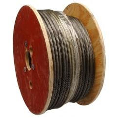 1/2" 6X19 FIBER CORE WIRE ROPE RUST - USA Tool & Supply