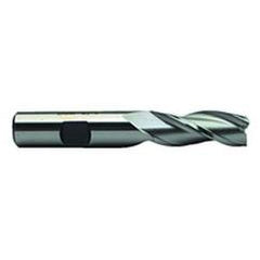 7/8 Dia. x 4 Overall Length 3-Flute Square End High Speed Steel SE End Mill-Round Shank-Center Cut-Uncoated - USA Tool & Supply