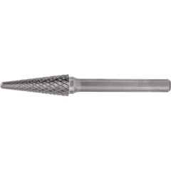 SL-1L6 Double Cut Solid Carbide Bur-Cone Radius Shape - Exact Industrial Supply