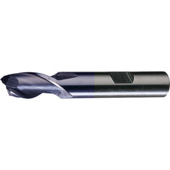 ‎19/32″ × 1/2″ × 1-1/8″ × 3-3/8″ RHS / RHC HSS HSS Single End 2-Flute Center Cutting End Mill - TiCN