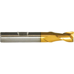 1/2″ × 1/2″ × 2″ × 4″ RHS / RHC HSS HSS Single End 2-Flute Center Cutting End Mill - TiN