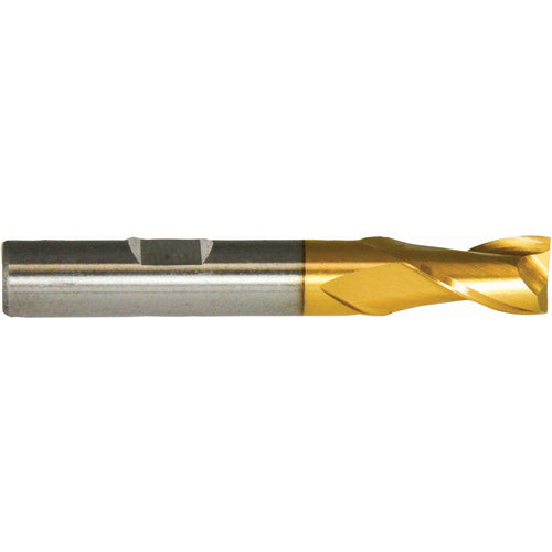 ‎1/4″ × 3/8″ × 1/2″ × 2-7/16″ RHS / RHC HSS HSS Single End 2-Flute Center Cutting End Mill - TiN