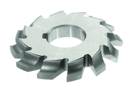 3/4 Radius - 4-1/2 x 1-1/8 x 1-1/4 - HSS - Left Hand Corner Rounding Milling Cutter - 10T - TiN Coated - USA Tool & Supply