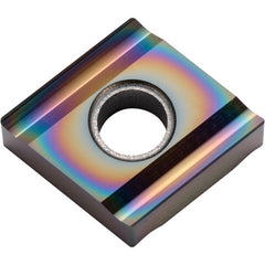 CNGG 432 A3 PDL010, 1/32″ Corner Radius, 3/16″ Thick, 1/2″ Inscribed Circle, C, 80 Degree Diamond, Turning Indexable Insert