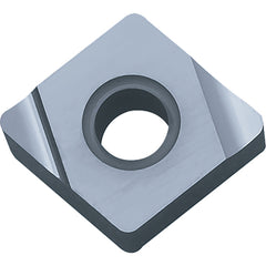 CNGG 332 S TN610, 1/32″ Corner Radius, 3/16″ Thick, 3/8″ Inscribed Circle, TiCN, Diamond, Turning Indexable Insert - Exact Industrial Supply