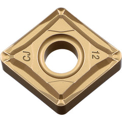 CNMG 432 CJ CA530, 1/32″ Corner Radius, 3/16″ Thick, 1/2″ Inscribed Circle, TiCl2O3/TiN, 80 Degree Diamond, Turning Indexable Insert