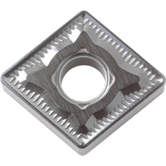 CNMG 432 GC CA5505, 1/32″ Corner Radius, 3/16″ Thick, 1/2″ Inscribed Circle, TiCnulll2O3/TiN, Diamond, Turning Indexable Insert - Exact Industrial Supply