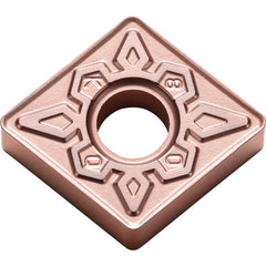 CNMG 431 KQ CA320, 1/64″ Corner Radius, 3/16″ Thick, 1/2″ Inscribed Circle, TiCnulll2O3/Ti, Diamond, Turning Indexable Insert - Exact Industrial Supply