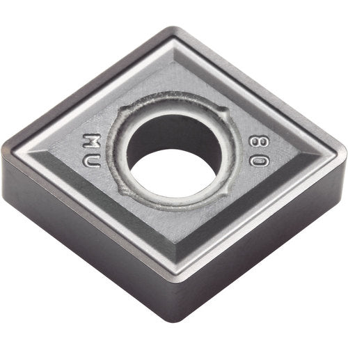 CNMG 643 MU PR005S, 3/64″ Corner Radius, 1/4″ Thick, 3/4″ Inscribed Circle, MEGACOAT HARD, Diamond, Turning Indexable Insert - Exact Industrial Supply