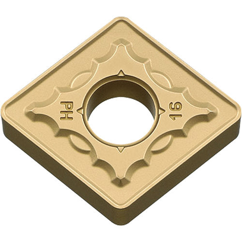 CNMG 432 PH CA025P, 1/32″ Corner Radius, 3/16″ Thick, 1/2″ Inscribed Circle, TiCl2O3/TiN, 80 Degree Diamond, Turning Indexable Insert