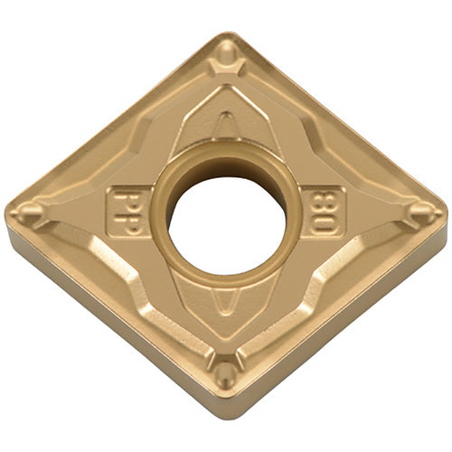 CNMG 4305 PP TN6010, 0.0079″ Corner Radius, 3/16″ Thick, 1/2″ Inscribed Circle, TiCN, Diamond, Turning Indexable Insert - Exact Industrial Supply