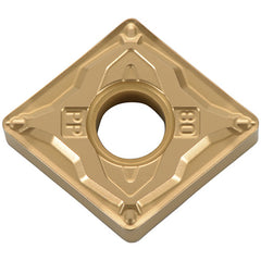 CNMG 431 PP PV7025, 1/64″ Corner Radius, 3/16″ Thick, 1/2″ Inscribed Circle, TiCN (MEGACOAT), Diamond, Turning Indexable Insert - Exact Industrial Supply