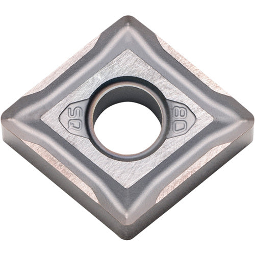 CNMG 431 SQ PR005S, 1/64″ Corner Radius, 3/16″ Thick, 1/2″ Inscribed Circle, MEGACOAT HARD, Diamond, Turning Indexable Insert - Exact Industrial Supply