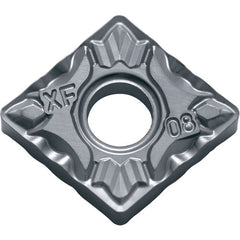 CNMG 431 XF PV7010, 1/64″ Corner Radius, 3/16″ Thick, 1/2″ Inscribed Circle, TiCN (MEGACOAT), Diamond, Turning Indexable Insert - Exact Industrial Supply