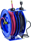 #C-L350-5012-A For 3/8" x 50' Hose Dual Purpose Electric/Air Spring Rewind Reels - USA Tool & Supply