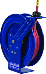 #P-LP-450 For 1/2" x 50' Hose Low Pressure Spring Rewind Hose Reel w/ Hose - USA Tool & Supply