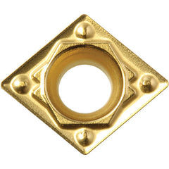 CPMH 25152 HQ CCX, 1/32″ Corner Radius, 3/32″ Thick, 5/16″ Inscribed Circle,  TiCl2O3/Tin, 80 Degree Diamond, Turning Indexable Insert