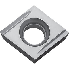 CPMH 25151 Y TN60, 1/64″ Corner Radius, 3/32″ Thick, 5/16″ Inscribed Circle, TiCN/NbC, Diamond, Turning Indexable Insert - Exact Industrial Supply