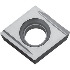 CPMH 321 Y KW10, 1/64″ Corner Radius, 1/8″ Thick, 3/8″ Inscribed Circle, WC/Co, 80 Degree Diamond, Turning Indexable Insert