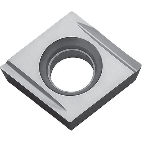 CPMH 25151 Y KW10, 1/64″ Corner Radius, 3/32″ Thick, 5/16″ Inscribed Circle, WC/Co, Diamond, Turning Indexable Insert - Exact Industrial Supply