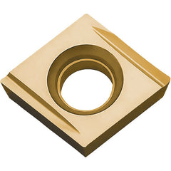CPMH 321 Y PV720, 1/64″ Corner Radius, 1/8″ Thick, 3/8″ Inscribed Circle, TiCN (MEGACOAT NANO), 80 Degree Diamond, Turning Indexable Insert