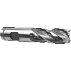 3/4" Dia. - 5-1/4" OAL - M42 - Non-Center Cut SE EM - 4 FL - USA Tool & Supply